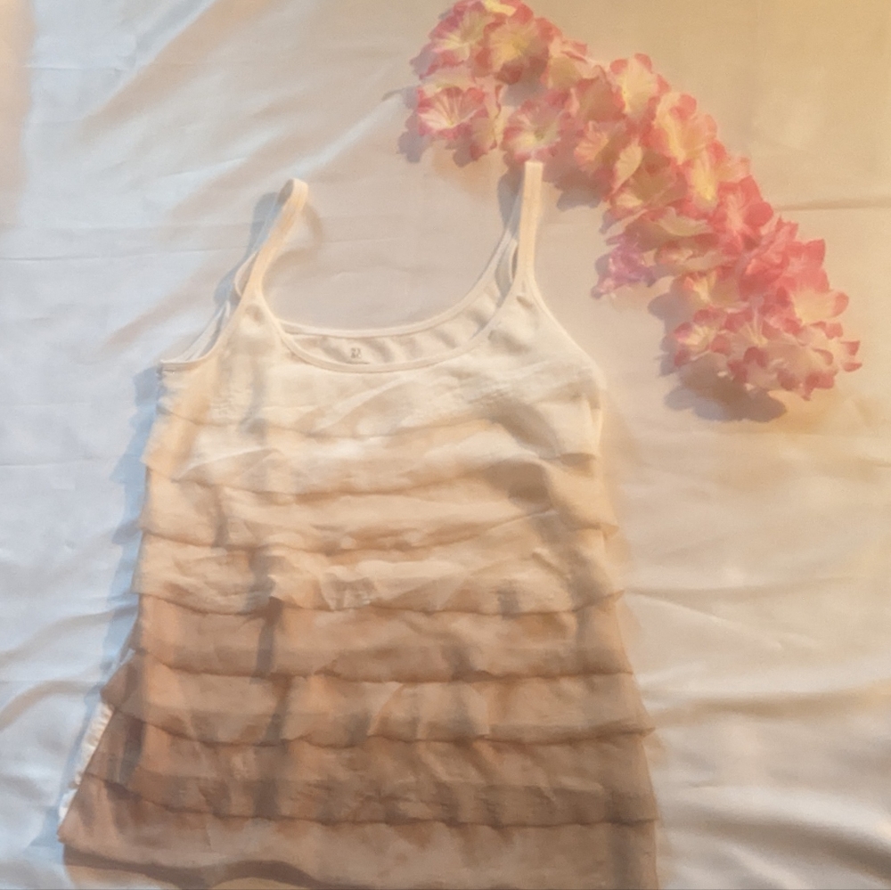 New York and Company women's tiered tank top size M